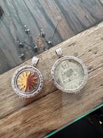 Mi moneda hangers en ketting, echt zilver, Sieraden, Tassen en Uiterlijk, Kettinghangers, Ophalen of Verzenden, Gebruikt, Zilver