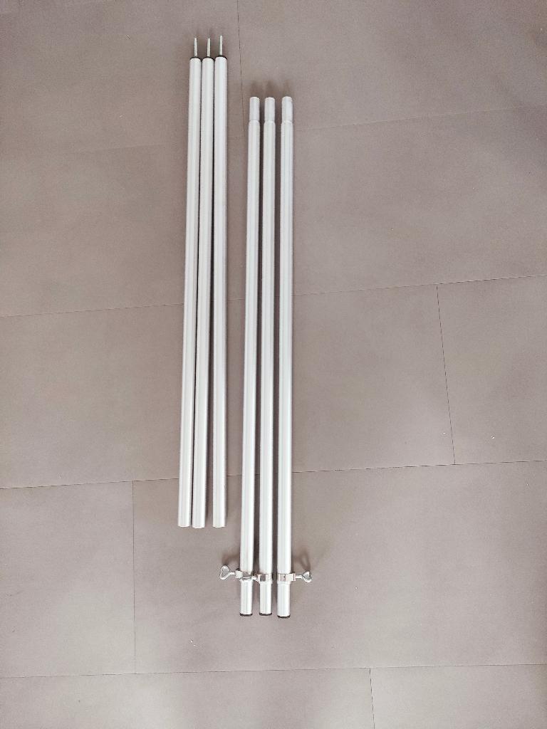 Campking luifelstaanders aluminium 25 mm lengte 170 - 250 cm, Caravans en Kamperen, Kampeeraccessoires, Ophalen, Nieuw