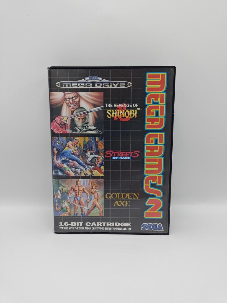 Mega Games 2 PAL - Sega Mega Drive (Shinobi,Streets of Rage, Avontuur en Actie, Gebruikt, 1 speler, Ophalen of Verzenden