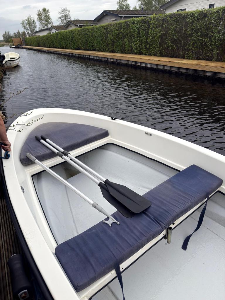 Placom polyester boot met Yamaha buitenboordmotor, Watersport en Boten, Motorboten en Motorjachten, Zo goed als nieuw, Polyester