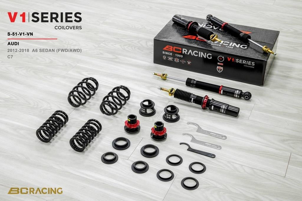 BC Racing V1-VN serie schroefset - Audi A6 C7 AWD FWD 12-18, Ophalen of Verzenden