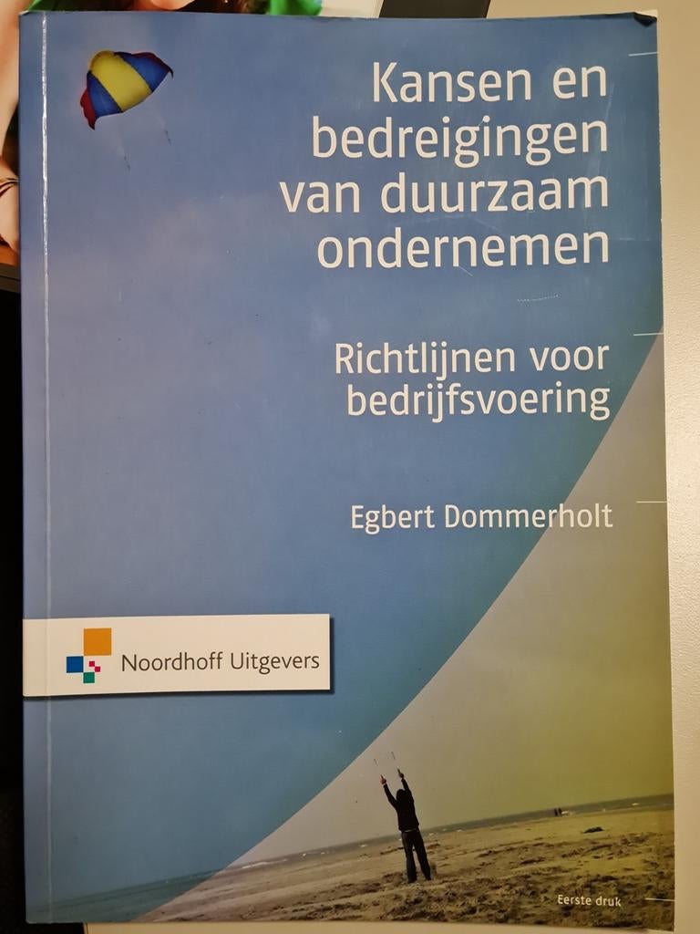 Kansen en bedreigingen van duurzaam ondernemen, Ophalen of Verzenden, Egbert Dommerholt, Management, Zo goed als nieuw