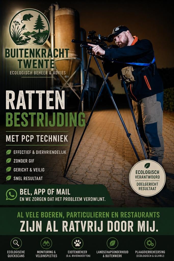 Snel, veilig en stil ratten bestrijding ecologisch