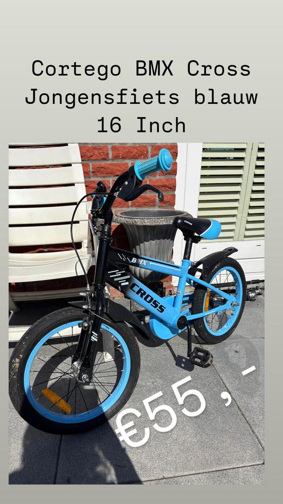 Jongensfiets 16 inch, Fietsen en Brommers, Fietsen | Jongens, Ophalen of Verzenden, Zo goed als nieuw, 16 inch