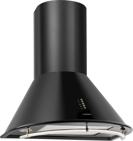 Klarstein Noir Retro Dunstabzugshaube matzwart, Witgoed en Apparatuur, Afzuigkappen, Zo goed als nieuw, Vrijstaand, Ophalen