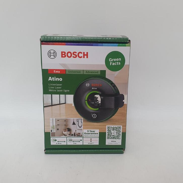 Bosch Atino 2 in 1 Lijnlaser + Meet lint Nieuw in Seal!, Antiek en Kunst, Antiek | Gereedschap en Instrumenten, Ophalen of Verzenden