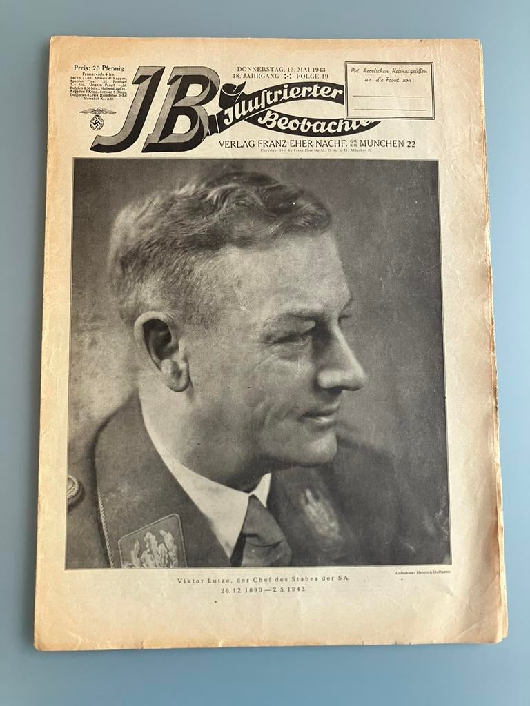 Illustrierter Beobachter, Verzamelen, Ophalen of Verzenden, Nederland, Boek of Tijdschrift