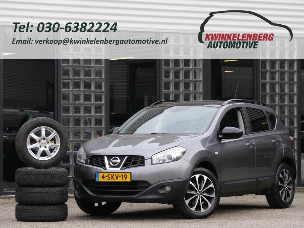Nissan Qashqai 1.6 360°CAMERA/ TREKHAAK/ EXTRA SET WINTERBA, Voorwielaandrijving, Gebruikt, 1225 kg, Leder en Stof