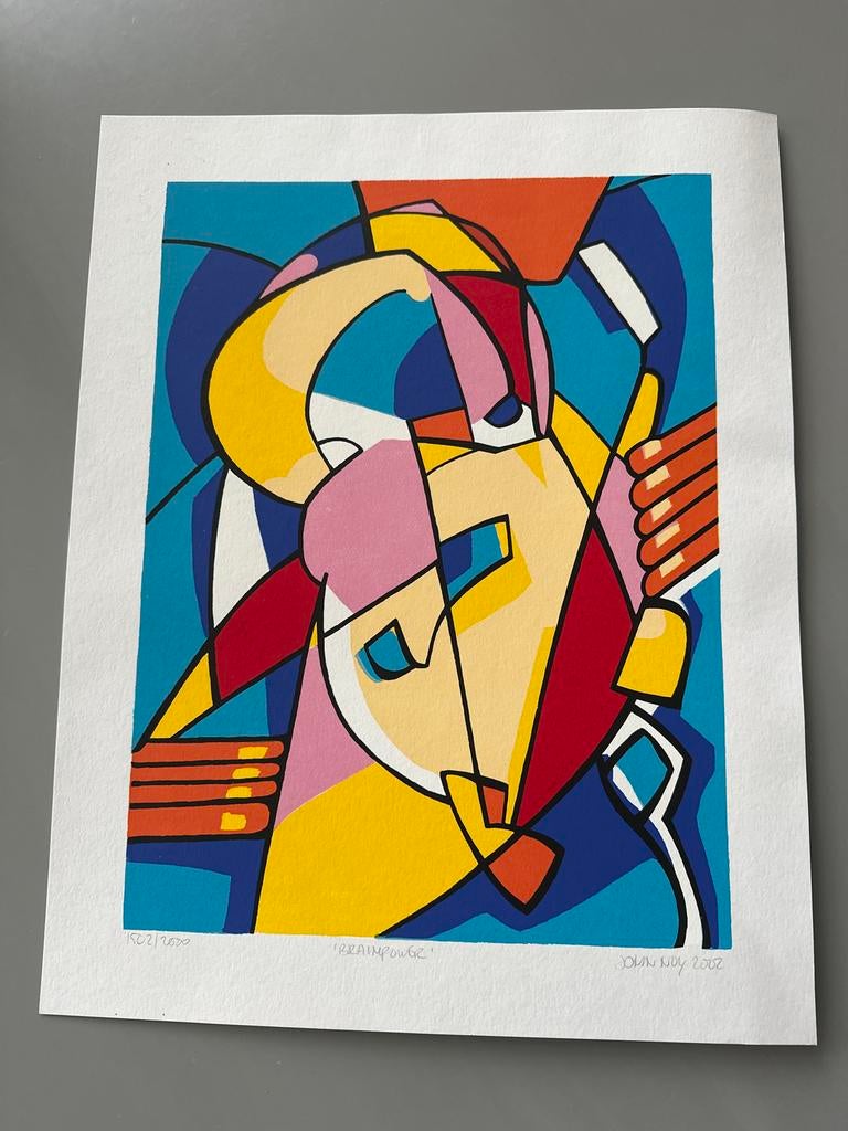 Zeefdruk John Noy - Brainpower (2002) - Oplage 1502/2000, Ophalen