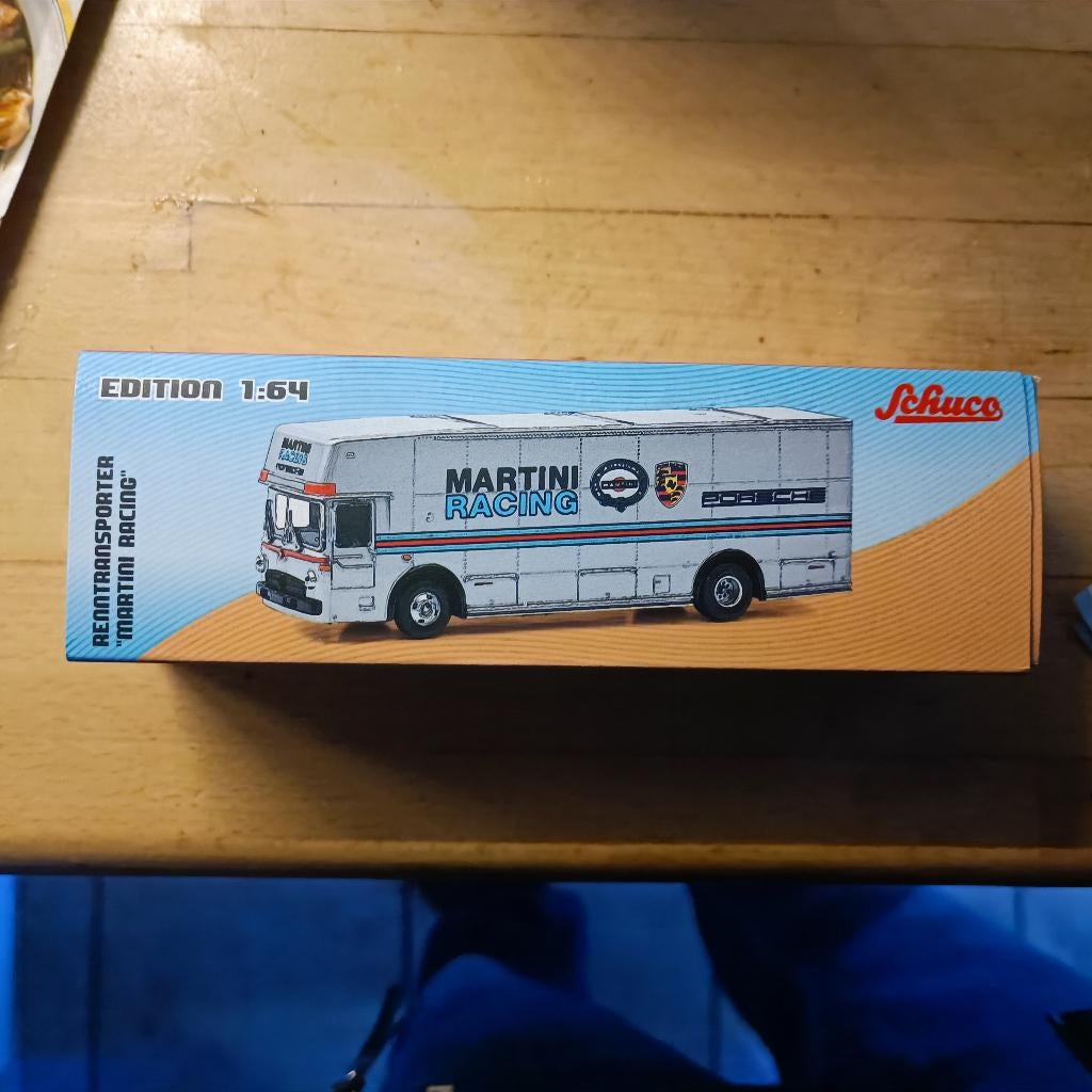 schuco Mercedes-Benz O 317 Porsche Martini Racing nieuw, Ophalen of Verzenden, Nieuw, Auto