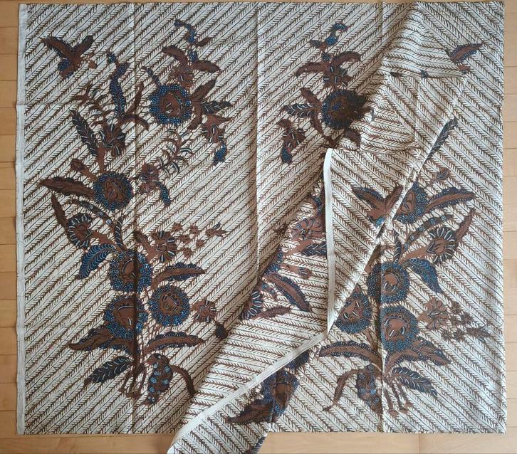 Antieke Javaanse Batik Sogan ca. 1940, Antiek en Kunst, Kunst | Niet-Westerse kunst, Ophalen of Verzenden