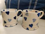 Emma Bridgewater twee babymokjes blue hearts, Ophalen of Verzenden, Aardewerk, Overige stijlen, Kop(pen) en/of Schotel(s)