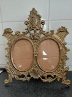 Vintage Messing Fotolijst Anno 1906 - Dubbel Ovaal, Ophalen of Verzenden