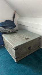 Dekenkist salontafel 90x90 cm, ca 50 cm hoog, Huis en Inrichting, Tafels | Salontafels, Ophalen, Gebruikt, 50 tot 75 cm, Koloniaal