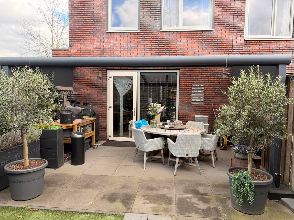 Mooie veranda/afdak 520x300 met twee spies., Tuin en Terras, Ophalen, Gebruikt, Veranda