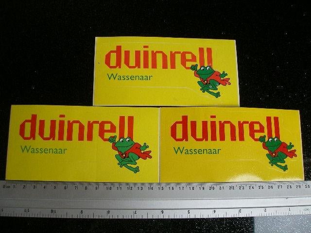 3x sticker duinrell wassenaar kikker uitgesneden, Verzenden, Zo goed als nieuw, Bedrijf of Vereniging