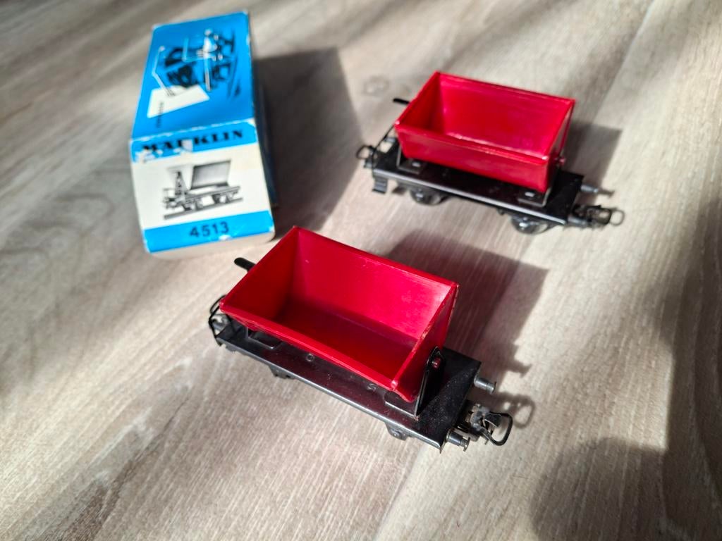 Marklïn HO 4513 kiepwagons DB, Hobby en Vrije tijd, Modeltreinen | H0, Zo goed als nieuw, Wagon, Wisselstroom, Märklin, Ophalen of Verzenden