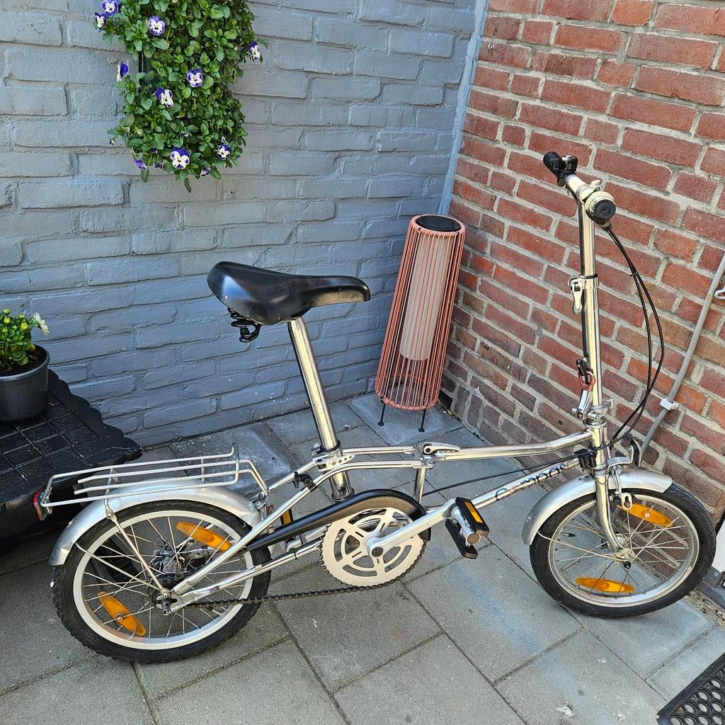 Compass vouwfiets, Fietsen en Brommers, Fietsen | Vouwfietsen, Ophalen, Gebruikt, 16 tot 18 inch, Versnellingen