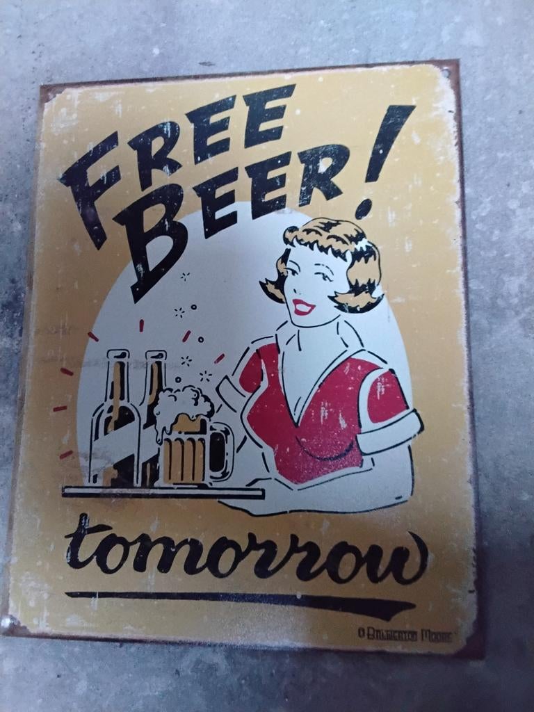 Allerlei reclameborden, Ophalen, Reclamebord