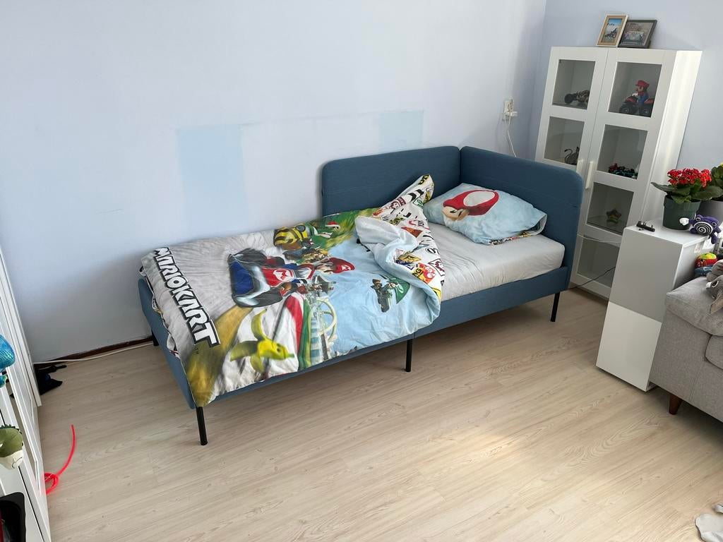 Ikea Blåkullen bed 90x200, Ophalen, 85 tot 100 cm, Zo goed als nieuw, Matras