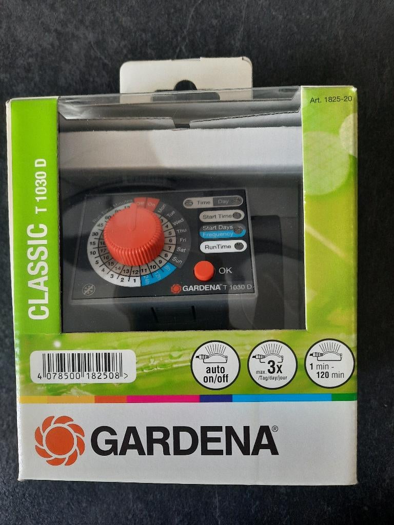 Gardena Watertimer WT1030D, Tuin en Terras, Bewateringscomputers, Ophalen of Verzenden, Nieuw