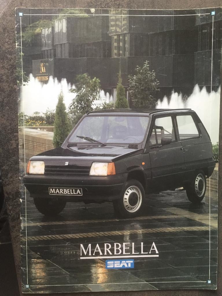 Folder van Seat Marbella 1986, Ophalen of Verzenden, Nieuw, Overige merken