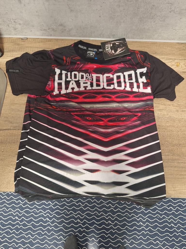 T-Shirt 100% hardcore gabber nieuw met kaartje maat M, Ophalen of Verzenden, Nieuw, Zwart
