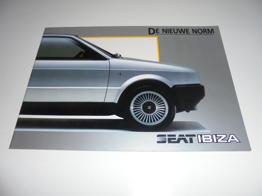 brochure Seat Ibiza  1985, Ophalen of Verzenden, Nieuw, Overige merken