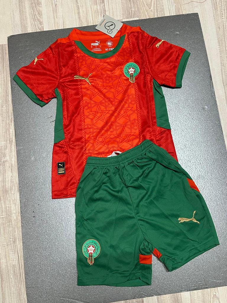 Marokko Voetbaltenue Maat 128/134 Nieuw, Maat XS of kleiner, Verzenden, Nieuw, Set