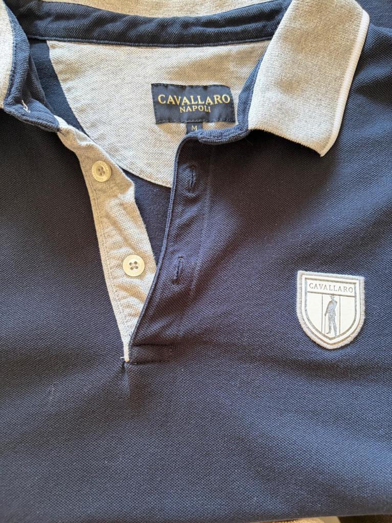 Cavallaro Napoli polo, Kleding | Heren, Polo's, Ophalen of Verzenden, Zo goed als nieuw, Maat 48/50 (M), Blauw