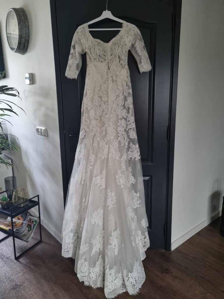 Trouwjurk ivoorkleur, Tres Chic, maat 36 (kleine 38), Kleding | Dames, Ophalen of Verzenden