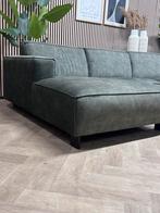 ZGAN | Velvet Velours U-Bank / Hoekbank - Groen - 365cm, 250 tot 300 cm, -, -, Hoekbank
