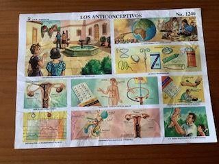 vintage educatieve poster schoolplaat papier, Verzamelen, Posters, Ophalen, A4 of kleiner, Rechthoekig Liggend, Zo goed als nieuw