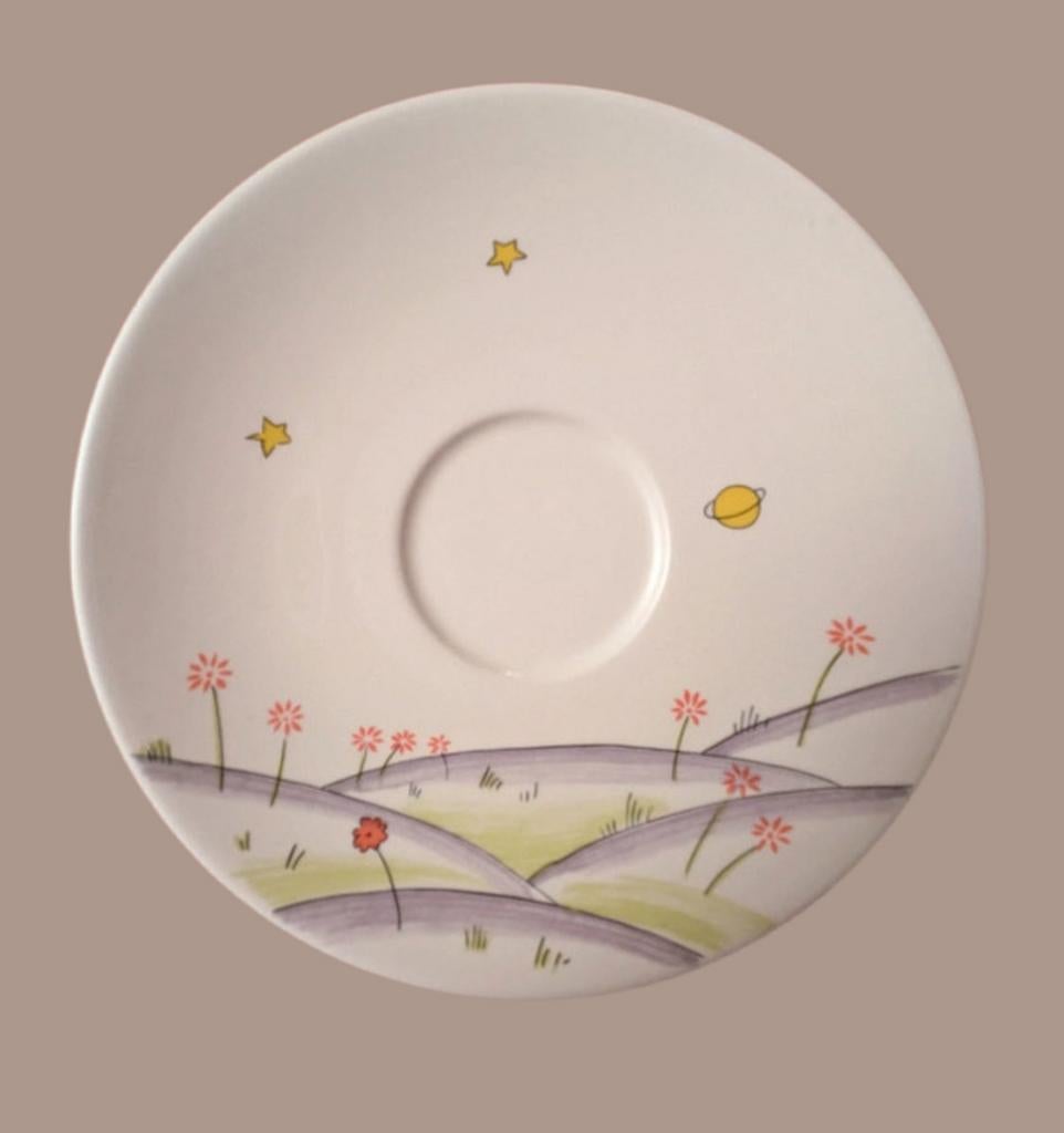 Gien Le Petit Prince vintage schotel 15 cm, Verzenden, Glas, Overige stijlen, Kop(pen) en/of Schotel(s)