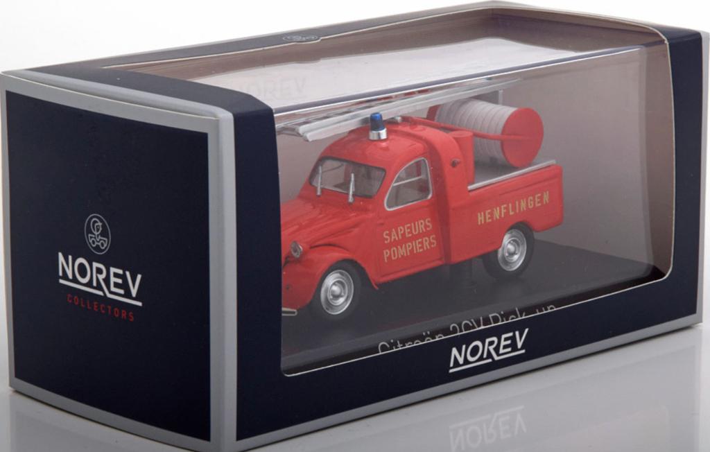 Citroen 2CV Brandweer ladder Pick up 1963 NOREV 156076, Verzenden, Nieuw, Auto, Norev