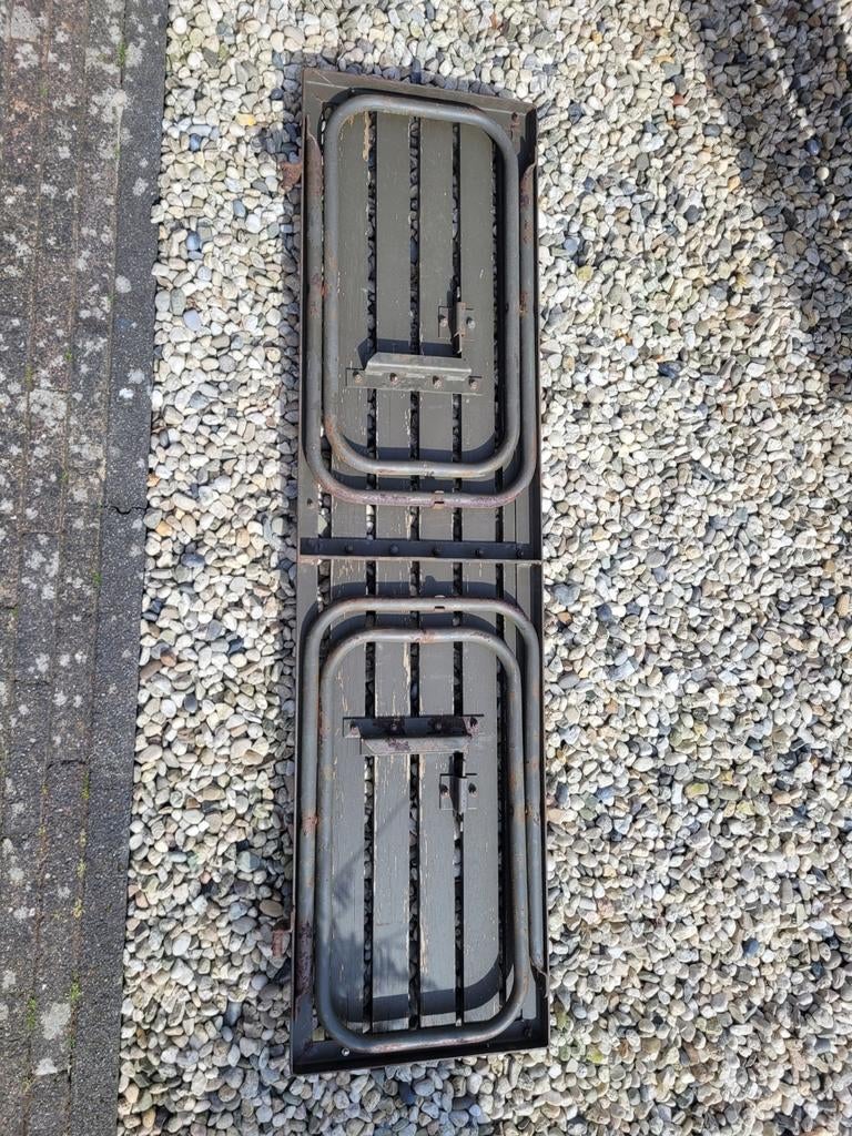 Legerbank leger bankje tuin terras bbq klapbank bank binnen, Ophalen of Verzenden, Gebruikt