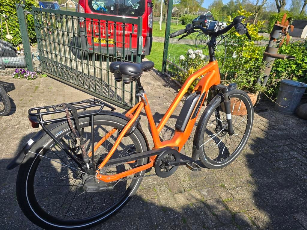 Stella Morena E-bike - Oranje - Bosch PowerPack 500, Gebruikt, 51 tot 55 cm, 50 km per accu of meer, Ophalen