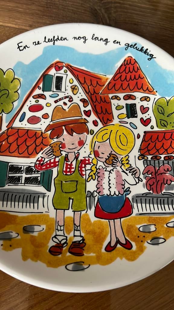 Blond Amsterdam de Efteling bord/ servies Hans en grietje, Ophalen of Verzenden