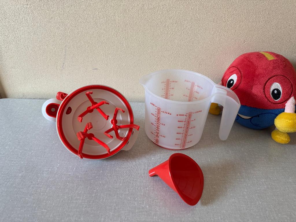 NIEUWE klopper mixer met slinger duo chef TUPPERWARE Duochef, Ophalen of Verzenden, Nieuw, Rood, Overige typen