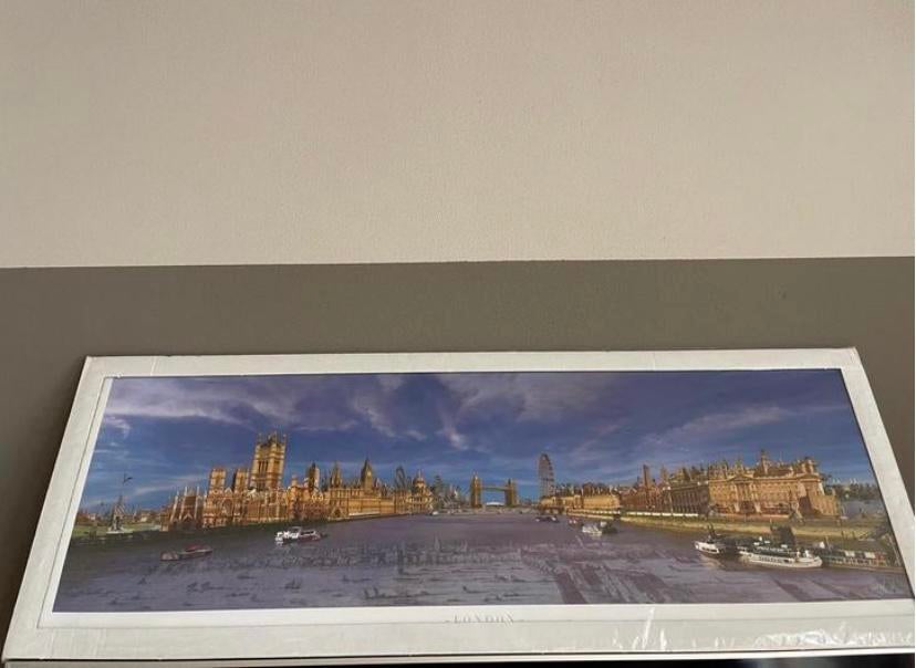 New Stijlvolle kleurrijke poster 35X100 Xenos, Overige materialen, Nieuw, Ophalen of Verzenden, 75 tot 100 cm