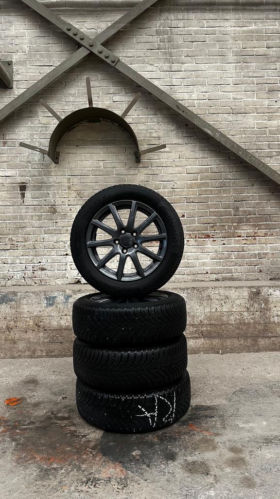 16 inch lichtmetalen velgen met winterbanden, Auto-onderdelen, Banden en Velgen, Ophalen, Gebruikt, -, Banden en Velgen
