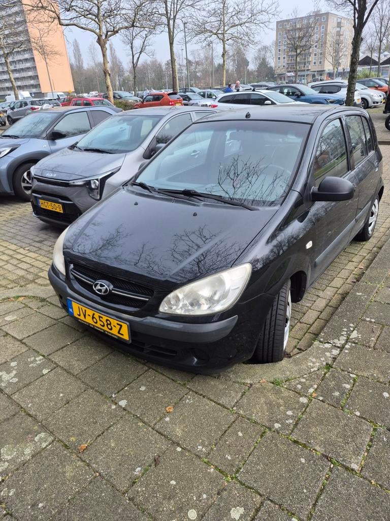 Huyndai Getz, koppakking defect, Auto's, Voorwielaandrijving, Stof, Zwart, Handgeschakeld