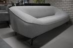 Strakke bank GLOBE Jess Design lichtgrijs stof bankstel, Huis en Inrichting, Fauteuils, Ophalen, Zo goed als nieuw, Stof, 75 tot 100 cm