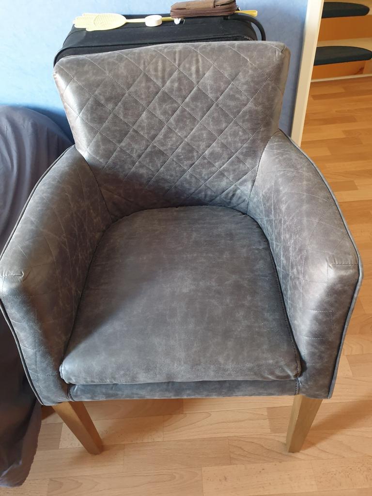 4x Riviera Maison Waverly Dining chairs - eetkamer stoelen., Huis en Inrichting, Ophalen, Leer, 50 tot 75 cm