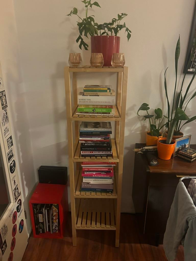 Ikea Molger hout badkamerkastje / bijkastje, Huis en Inrichting, Woonaccessoires | Cd- en Dvd-rekken, Ophalen of Verzenden, Zo goed als nieuw