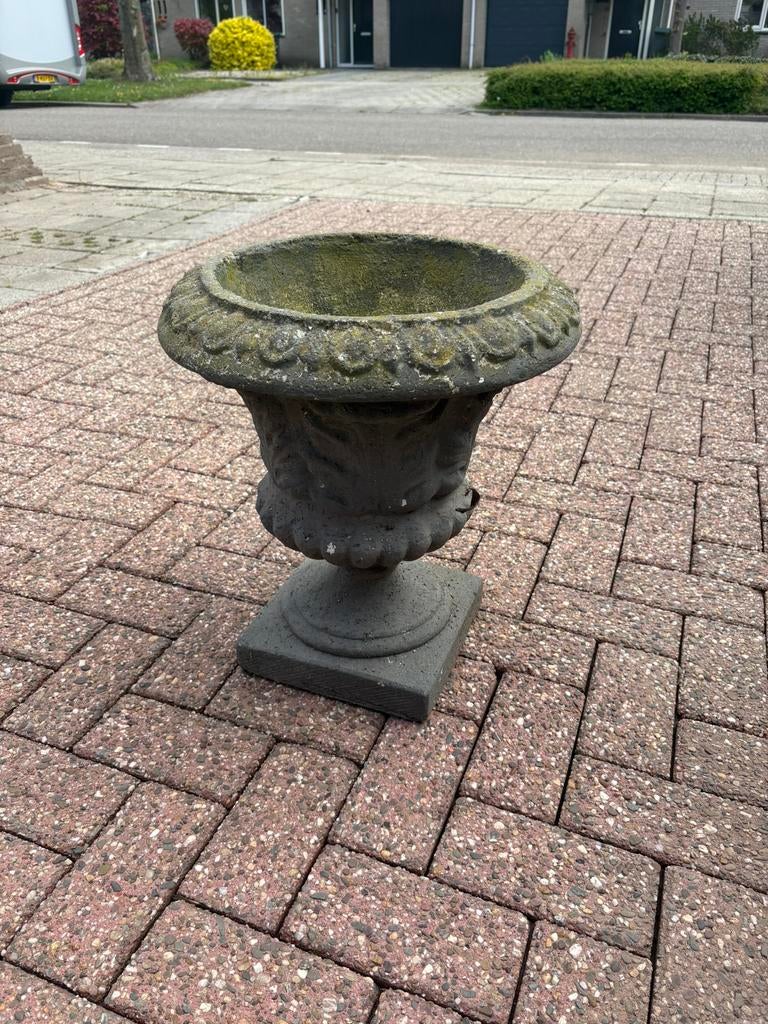 Betonnen Sier pot, Tuin en Terras, Tuinvazen, Ophalen, Gebruikt