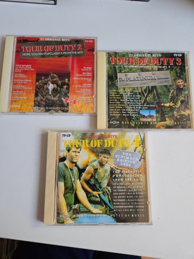 Tour of Duty deel 2, 3 en 4., Ophalen of Verzenden, Zo goed als nieuw, Overige formaten, Pop