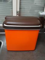 Vintage / retro koelbox Curver oranje/bruin, Ophalen of Verzenden, Koelelement