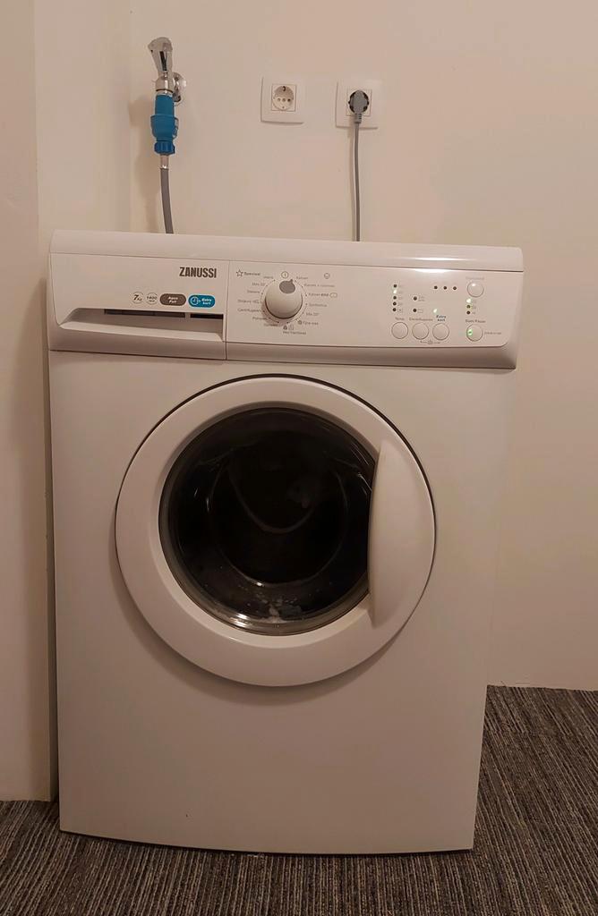 Zanussi wasmachine 7kg, Witgoed en Apparatuur, Wasmachines, Gebruikt, Voorlader, 6 tot 8 kg, 85 tot 90 cm, 1200 tot 1600 toeren