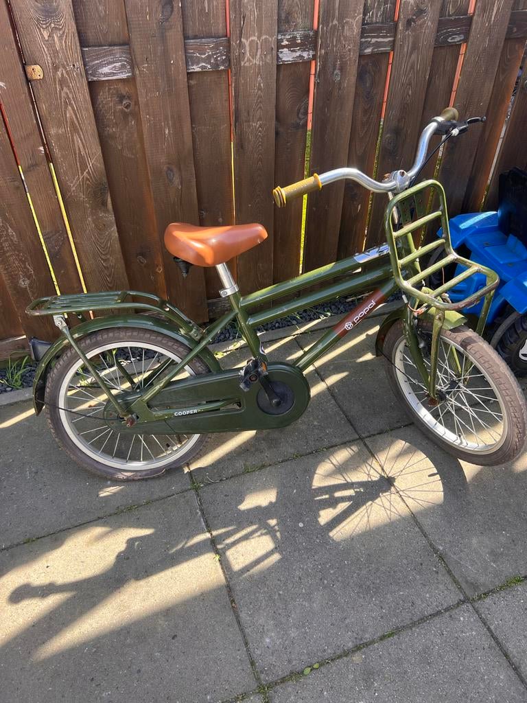 Popal Cooper kinderfiets 18 inch - Groen, Fietsen en Brommers, Fietsen | Kinderfietsjes, Ophalen, Gebruikt, 16 tot 20 inch